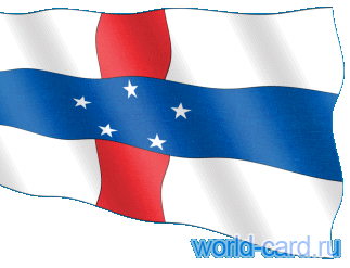Флаг Нидерландских островов анимационный gif